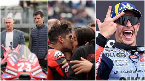 MotoGP Australia: Martin, che premiazione tra Doohan e il bacio di Maria Monfort. E Marquez pensa di essere terzo