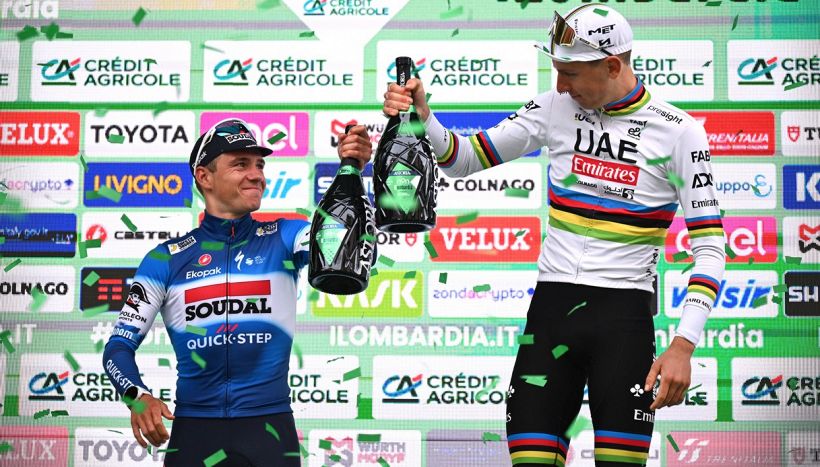 Evenepoel: "Al Lombardia gli stessi valori di Pogacar e ho preso 3 minuti. Gli ho scritto, non mi ha risposto"