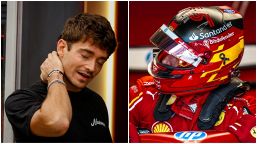 Ferrari, Sainz cuore d'oro: casco e messaggio per la gente di Valencia. Leclerc volgare, la FIA non fa sconti