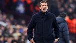 Aston Villa-Juventus: siparietto Thiago Motta con cronista inglese mentre Emery si scatena contro l'arbitro