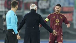 Roma-Braga, l'abbraccio tra Pellegrini e Ranieri: in Europa League, il capitano ritrova il gol e il sorriso