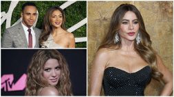 F1, Hamilton in love con Sofia Vergara: i flirt del pilota Ferrari, da Nicole Sherzinger a Shakira