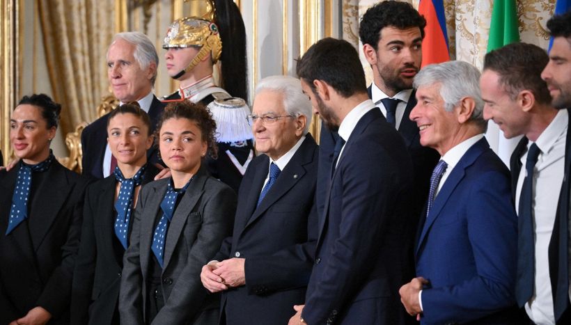 Tennis azzurro da Mattarella: gelo del presidente su Sinner, gaffe Malagò, l'emozione di Berrettini e Paolini