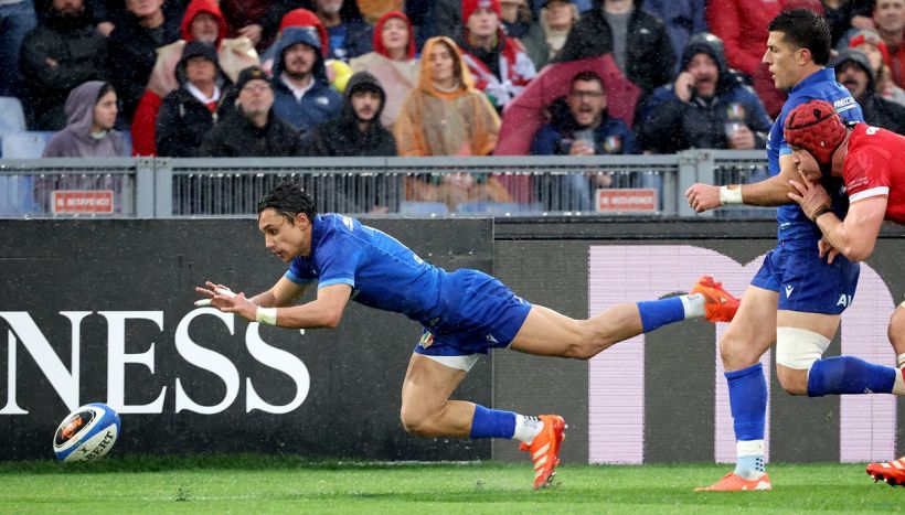 Rugby Sei Nazioni, Italia-Galles 22-15: prima vittoria per gli Azzurri, finale sofferto in 13 contro 15