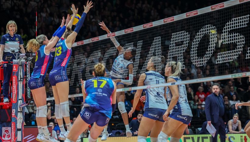 Volley femminile, Egonu e Antropova: il duello continua. Conegliano perde il primo punto dell'anno a Novara