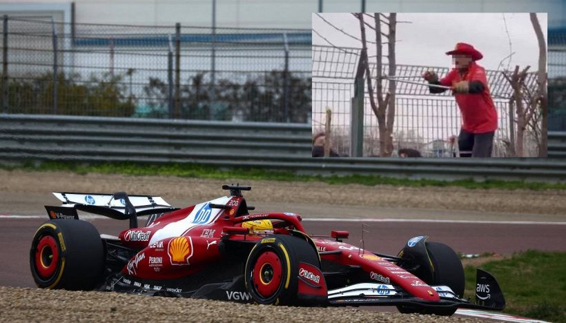 F1, Ferrari SF-25: alberi tagliati a Fiorano, scene di ordinaria follia e inciviltà per vedere Hamilton e Leclerc