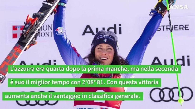 Brignone vince a Sestriere e supera Tomba