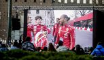 F1, Hamilton e Leclerc da Milano al Mondiale: 'Lotteremo per il campionato'. Ma Vasseur : 'Ci potranno essere momenti difficili'