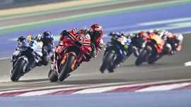 MotoGp griglia di partenza Gp Qatar: poker di pole per Marc Marquez, Alex eterno secondo. Bagnaia in quarta fila