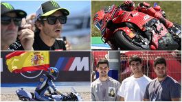 MotoGP Jerez: gioia Alex e Marc Marquez senza carena sotto gli occhi di Valentino Rossi e Carlos Alcaraz