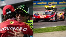 Wec 6 ore di Imola: c'è una Ferrari che vince, Rossi 2° e beffato in LMGT3. L'abbraccio tra Giovinazzi e Valentino