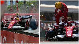 F1 Monaco, Hamilton perde il controllo: la sequenza impressionante dell'incidente, Ferrari semidistrutta