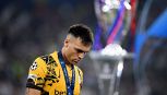 PSG-Inter, la delusione di Lautaro, Dimarco, Acerbi e Inzaghi, Barella abbraccia Donnarumma, Doué in lacrime