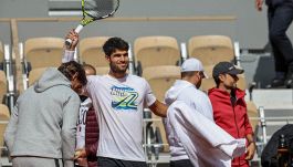 Roland Garros, primo allenamento di Carlos Alcaraz ed è subito sfida a Sinner