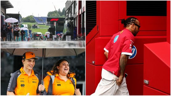 F1 accolta dalla pioggia in Austria: Hamilton corre a trovare riparo, Piastri e Alonso se la ridono