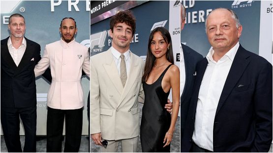 Hamilton, Leclerc, Vasseur e mezza F1 presenti alla prima del film con Brad Pitt a New York: Verstappen assente