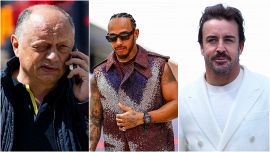 F1 Silverstone: Hamilton look scintillante, Alonso in total white, Leclerc va sul rosso Ferrari. Vasseur c'è