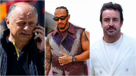 F1 Silverstone: Hamilton look scintillante, Alonso in total white, Leclerc va sul rosso Ferrari. Vasseur c'è