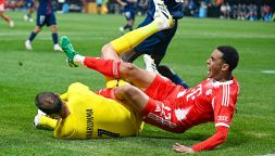 Donnarumma travolge Musiala e gli causa un terribile infortunio: caviglia rotta per il tedesco e Gigio in lacrime