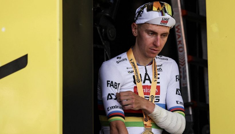 Pogacar cannibale in pista e cuore d’oro fuori, la bella dedica a Privitera dopo la vittoria: “Pensavo a lui”