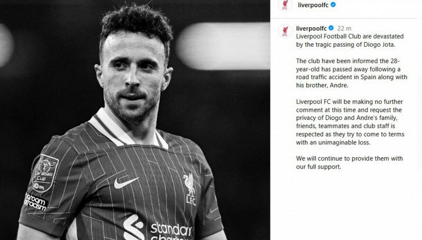 Morto Diogo Jota: l'ultimo messaggio sui social è straziante, Inghilterra e Portogallo uniti nel lutto