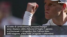 Sinner, riposo dopo il trionfo a Wimbledon (ma breve)