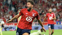Milan, Giroud segna e incanta al Lille: non era meglio lui di Harder?