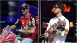 MotoGP, Misano diventa pet friendly: Bagnaia con Turbo, Bastianini con Hagrid, ecco i cani di Pecco ed Enea