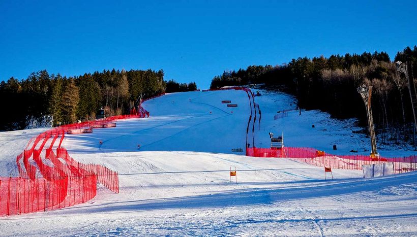 Le piste di Bormio, lo Stelvio Ski Centre, dove si svolgono le gare di sci alpino maschile