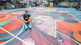 Giannelli al Volleyball Legacy Art Project: il capitano azzurro nel murale celebrativo dei Mondiali a Manila