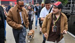 Hamilton, come sta Roscoe: parla l'addestratrice. Lewis a Singapore con un peso, l'attacco: "Bambino viziato"