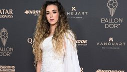 La vedova Rute Cardoso alla cerimonia del pallone d'Oro 2025 per l'omaggio emozionante a Diogo Jota