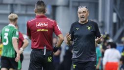 Sassuolo-Lazio, moviola: il Var condanna Sarri al 95', maxirissa sfiorata, dubbi su due rigori