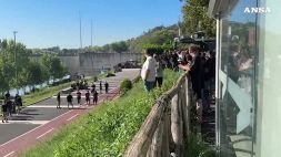 Derby Lazio-Roma, momenti di tensione tra i tifosi giallorossi