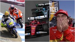 Leclerc, magia su Russell come Zanardi e Rossi a Laguna Seca: incidente Antonelli, retroscena team radio Ferrari