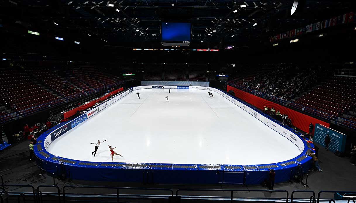 Ice skating arena