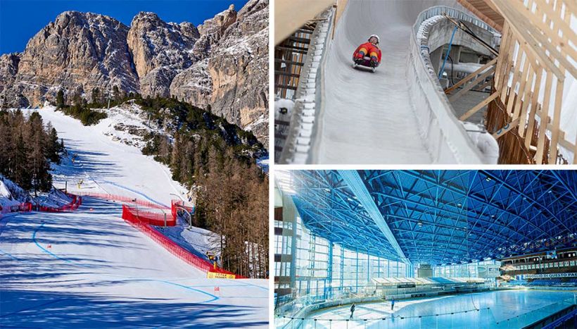 Cortina, gli impianti per le Olimpiadi: sci alle Tofane, la pista di ghiaccio e il palazzo del curling