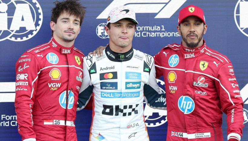 F1, Gp Messico griglia di partenza: Leclerc in prima fila con Norris, Hamilton terzo