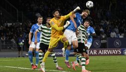 Napoli-Sporting Lisbona, moviola: dal rigore negato al penalty contro in 4’, Makkelie non convince