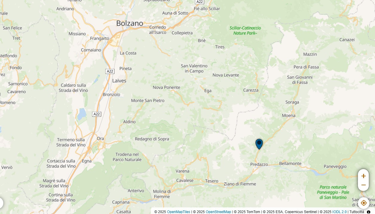 predazzo mappa