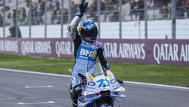 Gp Spagna: Alex Marquez domina, Marc cade. Bezzecchi e Diggia a podio, Bagnaia si ritira