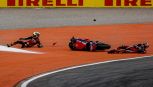 Honda le comiche a Valencia: Mir scivola e fa cadere Marini al primo giro della Sprint ma si scusa
