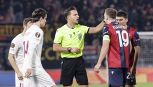 Europa League, Bologna-Brann, moviola: brutto scherzo a Italiano che rientrava dalla polmonite, il Var dorme, proteste infinite