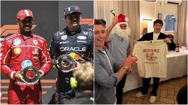 Verstappen duro: 'Hamilton fa male' e Bozzi regala a Leclerc la maglia col team radio virale 'Deve essere acqua'