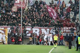 La Salernitana respira ma che spavento per il ds, Canotto supergol alla Cassano