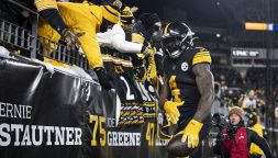 Il pugno di Metcalf, giocatore degli Steelers, al tifoso sugli spalti: polemica negli USA, spunta il razzismo