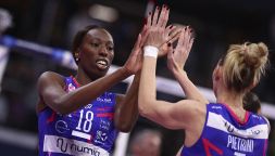 Egonu mette giù 27 palloni, ma Milano cede al tiebreak con l'Eczacibasi. Conegliano (senza Lubian) passeggia a Lodz