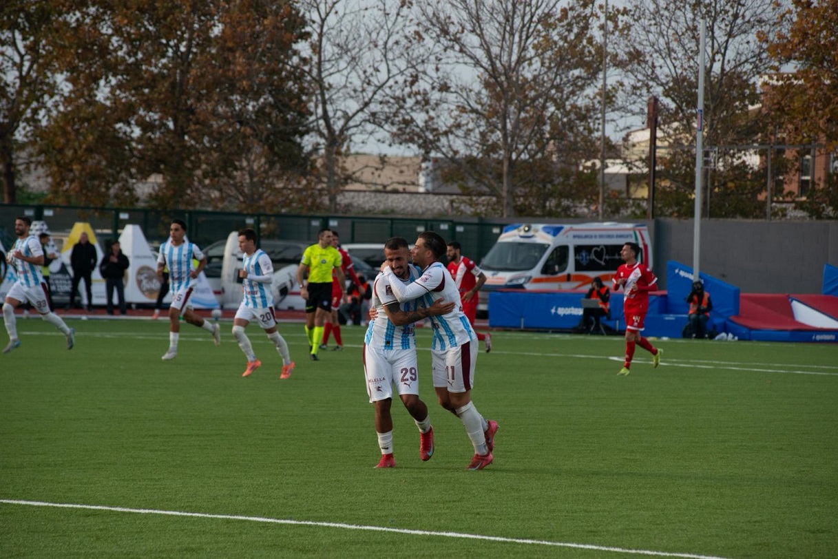 L'esultanza della Salernitana dopo un gol (LPS)