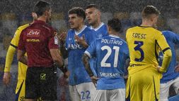 Napoli-Verona, moviola: episodi tutti contro gli azzurri tra rigori e gol dati e negati, web in tilt