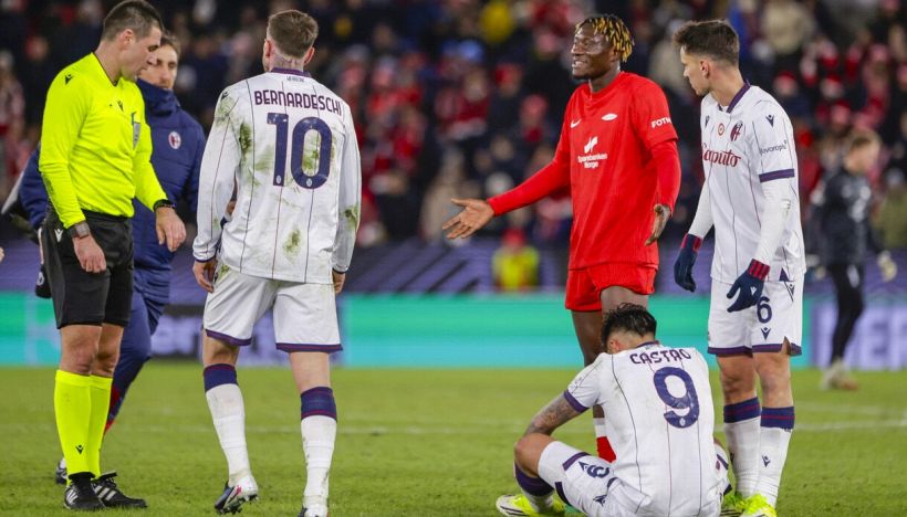 Brann-Bologna, moviola: che paura per Castro, si è temuto il peggio: mancano un rosso e un rigore